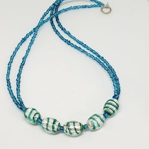 Handmade necklace, beaded necklace, colorful